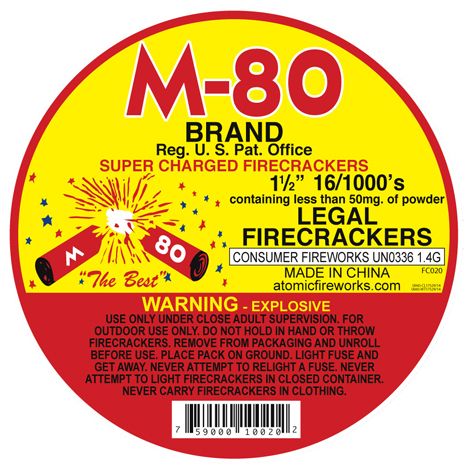 M80 FIRECRACKERS  24/40/16