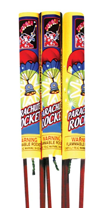 Parachute Rockets Fireworks Parachute Rocket with Flare – Rozzi Backyard Fireworks